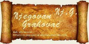 Njegovan Grahovac vizit kartica
